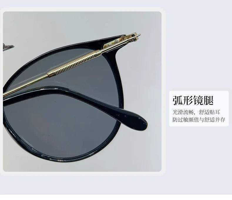 2024 New Elliptic Sunglasses Woman Brand Designer Retro Sun Glasses Female Eyewear Fashion Driving Shades UV400 Oculos De Sol