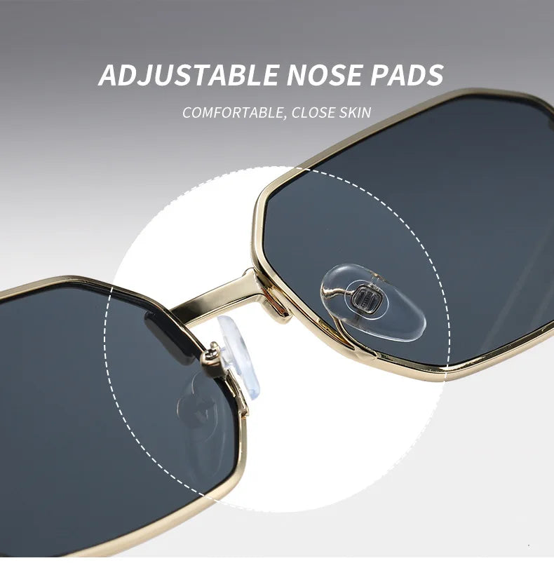 Narrow Men's Sunglasses Fashion Rectangle Women metal Luxury Brand Sun glasses 2021 Classic Oculos Masculino Glasses UV400